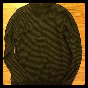 Green striped Banana Republic sweater.